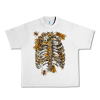 Lunar Rock Flower rib cage bees Urban Heavy Tee - RanaPortraitStore