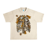 Sandshell Flower rib cage bees Urban Heavy Tee - RanaPortraitStore