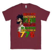 Burgundy July 4th Juneteenth 1865 Classic Tee - CowGirlArtShop