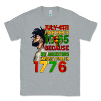 Heather Grey July 4th Juneteenth 1865 Classic Tee - CowGirlArtShop