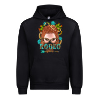 Black Western Rodeo Girl Braid Red Hair Urban Hoodie - BundleAndBundleShop