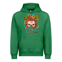Emerald Western Rodeo Girl Braid Red Hair Urban Hoodie - BundleAndBundleShop