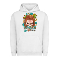 Pigment Lunar Rock Western Rodeo Girl Braid Red Hair Urban Hoodie - BundleAndBundleShop