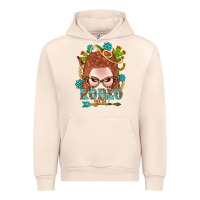 Sandshell Western Rodeo Girl Braid Red Hair Urban Hoodie - BundleAndBundleShop
