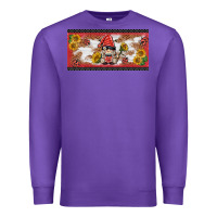 Purple ladybug gnomies license plate template Premium Sweatshirt - BarkalooDesign