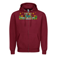 Burgundy tx texas 16oz libbey glass Zipper Hoodie - HRA Design Shop