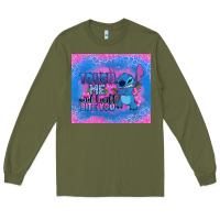Army Green touch me and i will bite you stitch Long Sleeve Tee - Zillion Design Studio