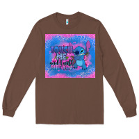 Chestnut touch me and i will bite you stitch Long Sleeve Tee - Zillion Design Studio
