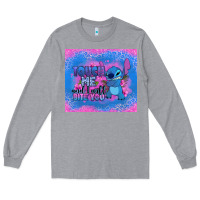 Heather Grey touch me and i will bite you stitch Long Sleeve Tee - Zillion Design Studio