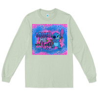 Matcha touch me and i will bite you stitch Long Sleeve Tee - Zillion Design Studio