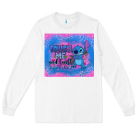 White touch me and i will bite you stitch Long Sleeve Tee - Zillion Design Studio