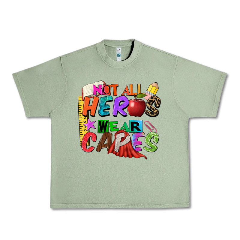 Not All Heros Wear Capes Urban Heavy Tee by Zillion Design Studio | Teevron