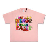 Salmon not all heros wear capes Urban Heavy Tee - Zillion Design Studio