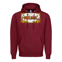 Burgundy sunflowers and butterflies mama license plate Zipper Hoodie - HRA Design Shop