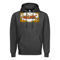 Charcoal Heather sunflowers and butterflies mama license plate Zipper Hoodie - HRA Design Shop