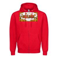 Red sunflowers and butterflies mama license plate Zipper Hoodie - HRA Design Shop