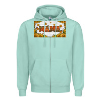Seafoam sunflowers and butterflies mama license plate Zipper Hoodie - HRA Design Shop