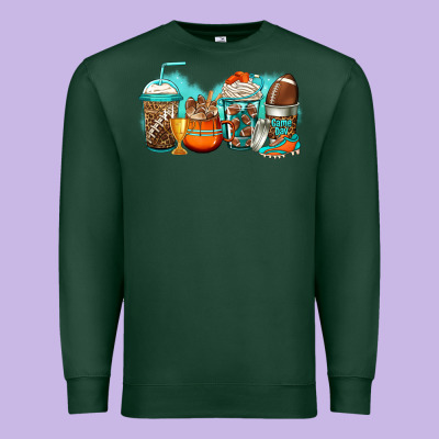 American Football Coffee Premium Sweatshirt Designed By Jasminsmagicworld