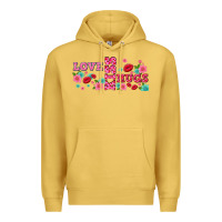 Antique Gold floral love and kiss Premium Hoodie - AdoDesignShop
