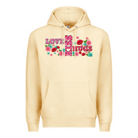 Pina Colada floral love and kiss Premium Hoodie - AdoDesignShop