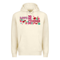 Sandshell floral love and kiss Premium Hoodie - AdoDesignShop