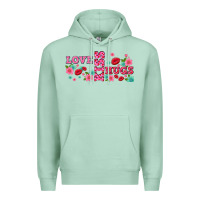 Seafoam floral love and kiss Premium Hoodie - AdoDesignShop