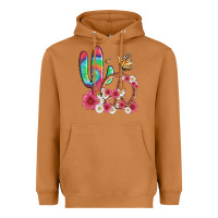 Meerkat cactus peace sign flowers and butterflys Heavyweight Hoodie - Artiststas