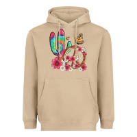 Mushroom cactus peace sign flowers and butterflys Heavyweight Hoodie - Artiststas