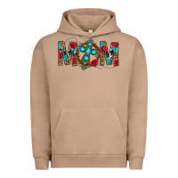 Pigment Burro Western Mom With Cross Urban Hoodie - BundleAndBundleShop