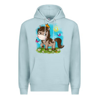 Blue Mist little cute horse Premium Hoodie - NancyCooperArtShop