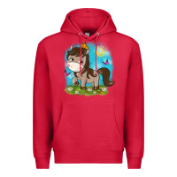 Cardinal little cute horse Premium Hoodie - NancyCooperArtShop