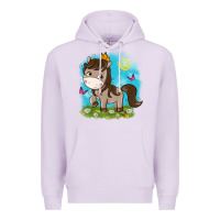 Lilac little cute horse Premium Hoodie - NancyCooperArtShop
