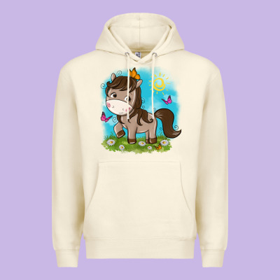 Little Cute Horse Premium Hoodie Designed By Nancycooperartshop