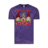 Cloud Purple merry christmas gnomies Vintage Tee - Zillion Design Studio
