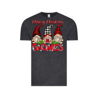 Vintage Black merry christmas gnomies Vintage Tee - Zillion Design Studio