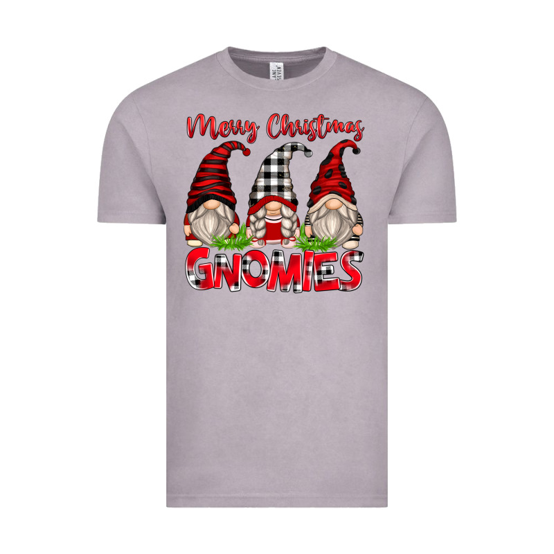 Merry Christmas Gnomies Vintage Tee by Zillion Design Studio | Teevron