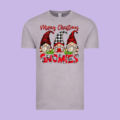 Merry Christmas Gnomies Vintage Tee Designed By Zillion Design Studio