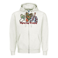 Oatmeal Heather respiratory therapist Zipper Hoodie - RacoonDesign