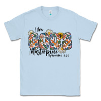 Dusty Blue I Am Gods Master Piece Ephesians Classic Tee - CowhideDigitalArt