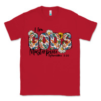 Red I Am Gods Master Piece Ephesians Classic Tee - CowhideDigitalArt