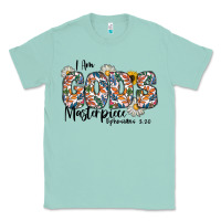 Seafoam I Am Gods Master Piece Ephesians Classic Tee - CowhideDigitalArt