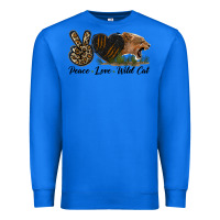 True Royal Peace Love Wild Cat Head Premium Sweatshirt - LillyAllenDesigns