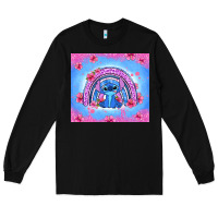 Black stitch rainbow Long Sleeve Tee - Zillion Design Studio