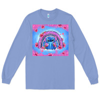 Colony Blue stitch rainbow Long Sleeve Tee - Zillion Design Studio