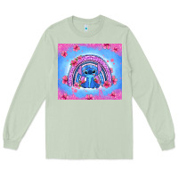 Matcha stitch rainbow Long Sleeve Tee - Zillion Design Studio
