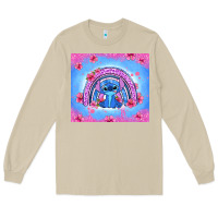 Mushroom stitch rainbow Long Sleeve Tee - Zillion Design Studio