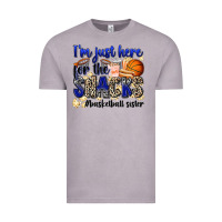 Vintage Zinc i'm just here for the snacks #basketball sister Vintage Tee - Zillion Design Studio