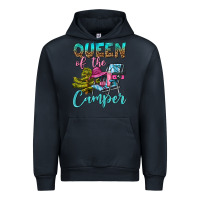 Navy Queen Of The Camper Urban Hoodie - BundleAndBundleShop