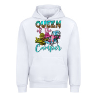White Queen Of The Camper Urban Hoodie - BundleAndBundleShop