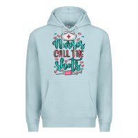Blue Mist nurses call the shots Premium Hoodie - NancyCooperArtShop